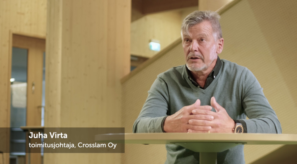 Katso video: Juha Virta, hallituksen puheenjohtaja, Crosslam Oy